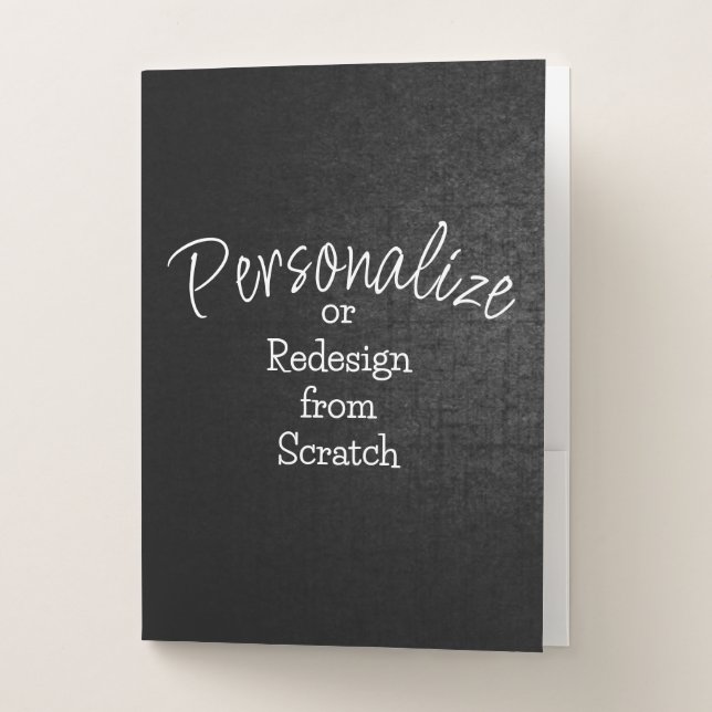 Personalize or Create from Scratch - Pocket Folder (Front)