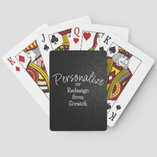 Personalize or Create from Scratch - Poker Cards