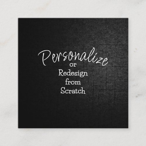 Personalize or Create from Scratch _ Square Business Card