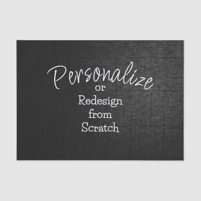 Personalize or Create from Scratch - Tissue Paper (Front)