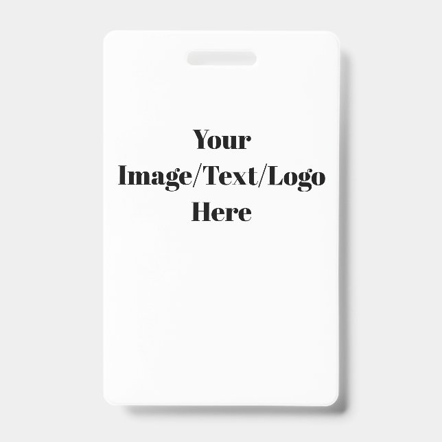 Personalize or Customize Badge (Front)