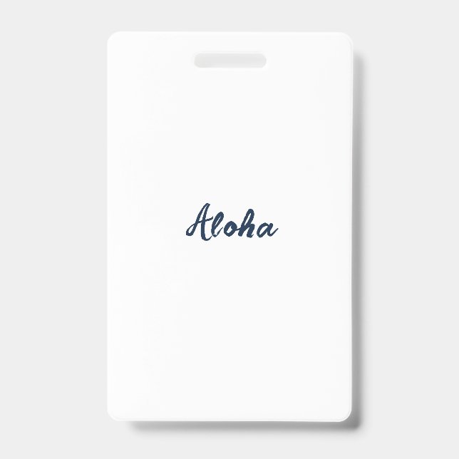 Personalize or Customize Badge (Front)