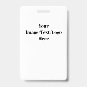 Personalize or Customize Blank Templates Badge
