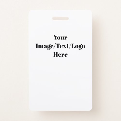 Personalize or Customize Blank Templates Badge