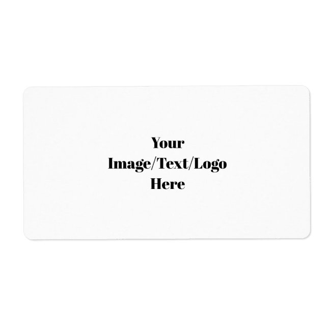 Personalize or Customize Blank Templates Label (Front)