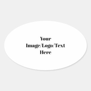 Personalize or Customize Blank Templates Oval Sticker