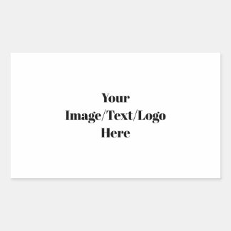 Personalize or Customize Blank Templates Rectangular Sticker