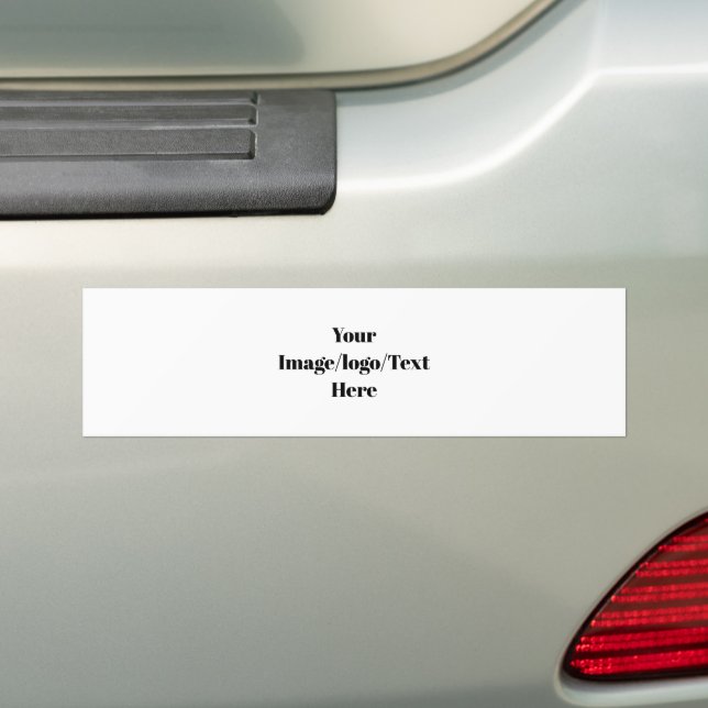 Personalize or Customize Bumper Sticker (On Car)