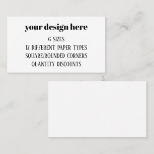 Personalize or Customize Business Card