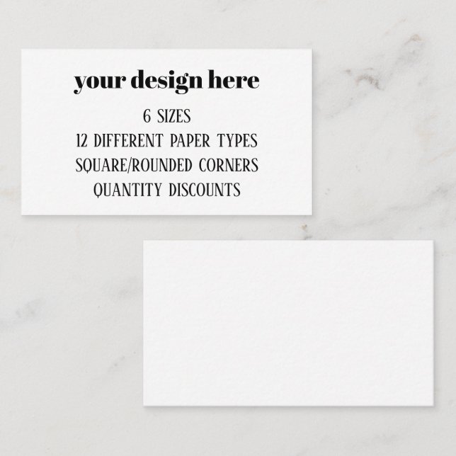 Personalize or Customize Business Card (Front/Back)