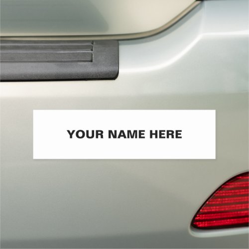 Personalize or Customize  Car Magnet