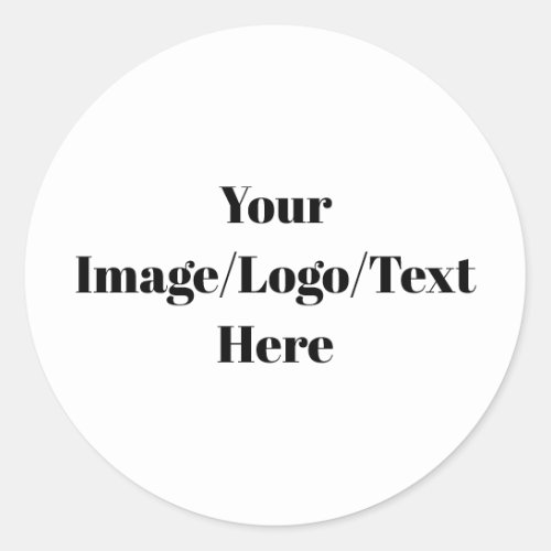 Personalize or Customize Classic Round Sticker
