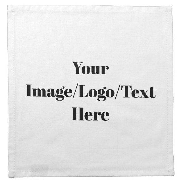 Personalize or Customize Cloth Napkin (Front)