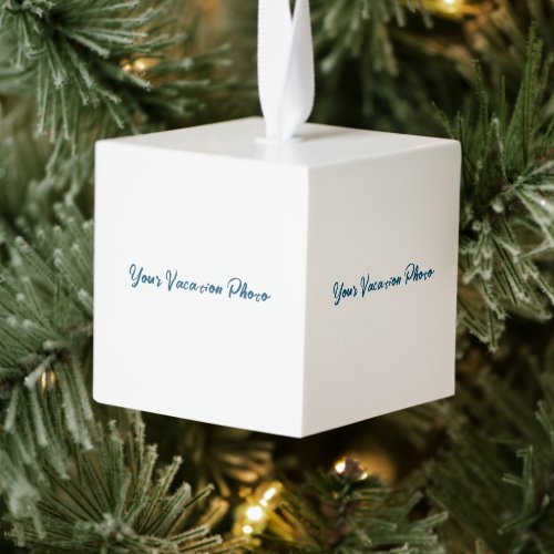 Personalize or Customize  Cube Ornament