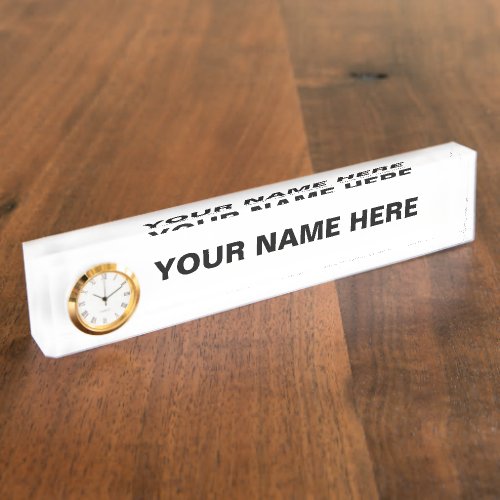 Personalize or Customize  Desk Name Plate