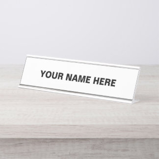 Personalize or Customize Desk Name Plate
