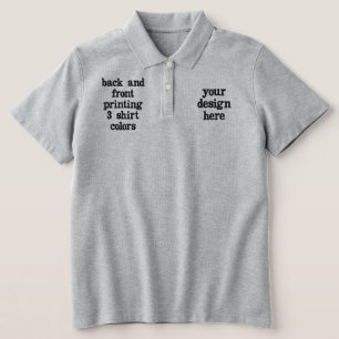 Personalize or Customize Embroidered Polo Shirt