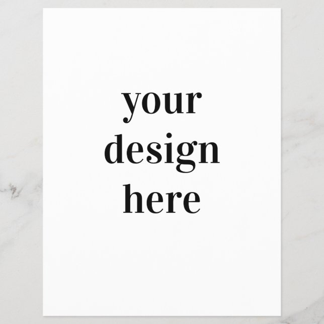Personalize or Customize  Flyer (Front)