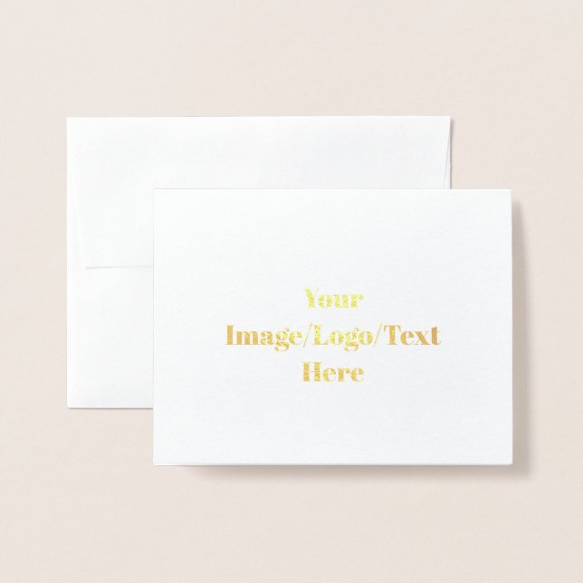 Personalize or Customize Foil Card (Front With Envelope)