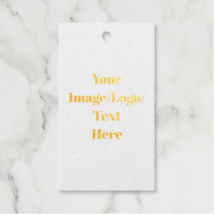 Personalize or Customize Foil Gift Tags