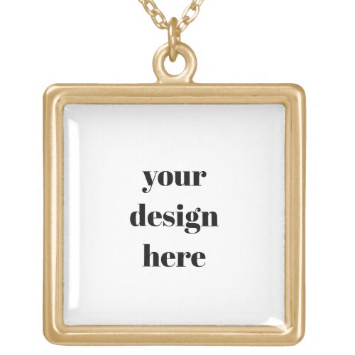 Personalize or Customize  Gold Plated Necklace