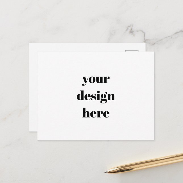 Personalize or Customize  Holiday Postcard (Front/Back In Situ)