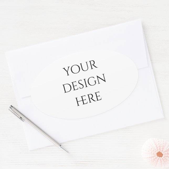Personalize or Customize  Oval Sticker (Envelope)