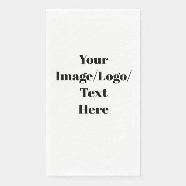 Personalize or Customize Paper Guest Towels (Front)