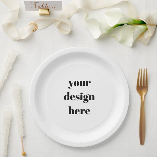 Personalize or Customize  Paper Plates