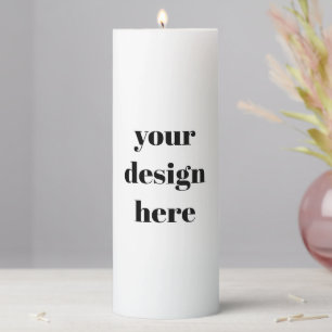 Personalize or Customize Pillar Candle