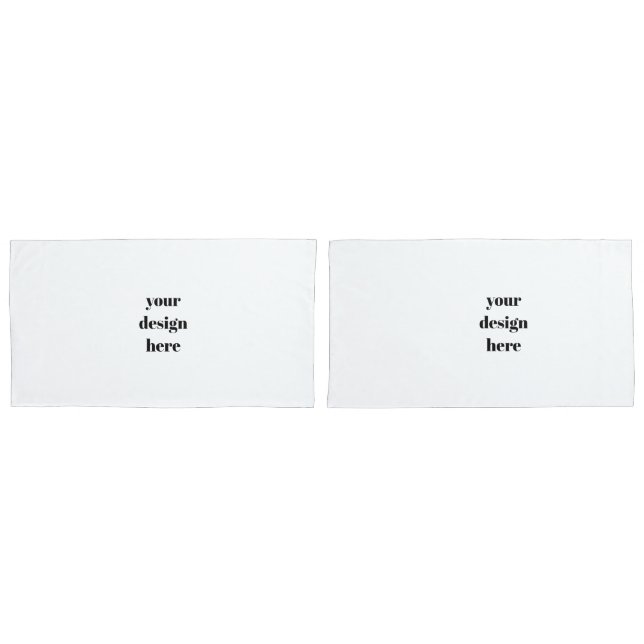 Personalize or Customize  Pillow Case (Front-Set)