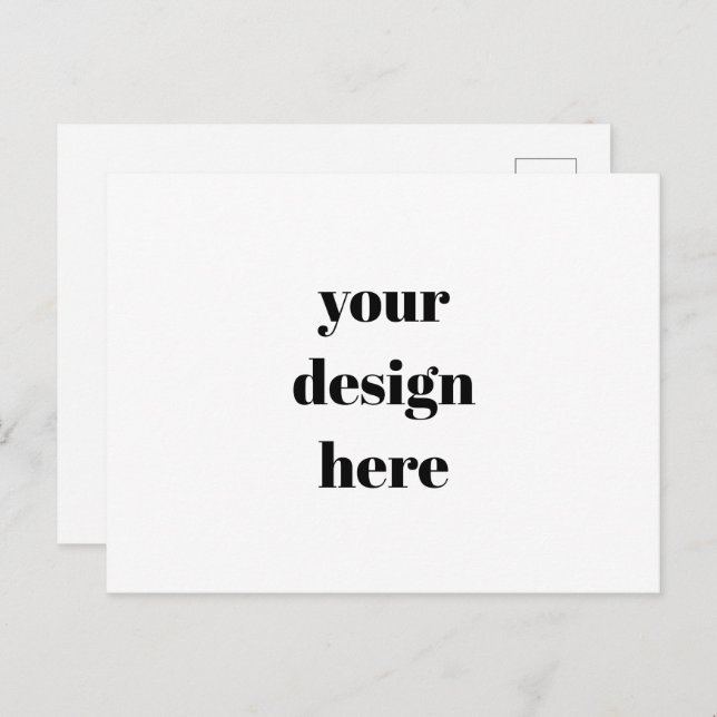 Personalize or Customize Postcard (Front/Back)