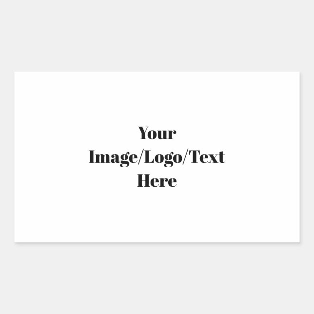 Personalize or Customize Rectangular Sticker (Front)