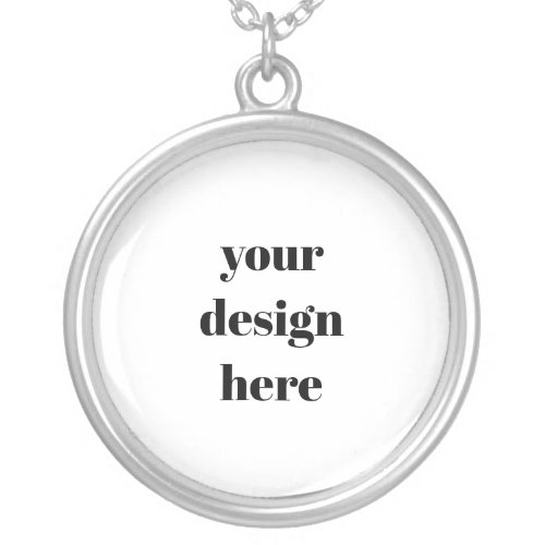 Personalize or Customize  Silver Plated Necklace