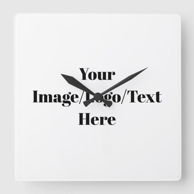 Personalize or Customize Square Wall Clock (Front)