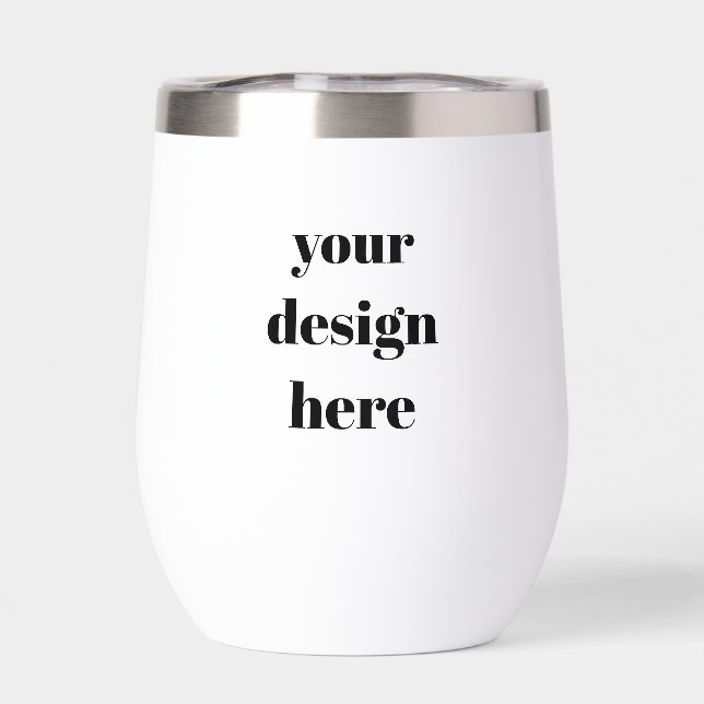 Personalize or Customize  Thermal Wine Tumbler (Back)