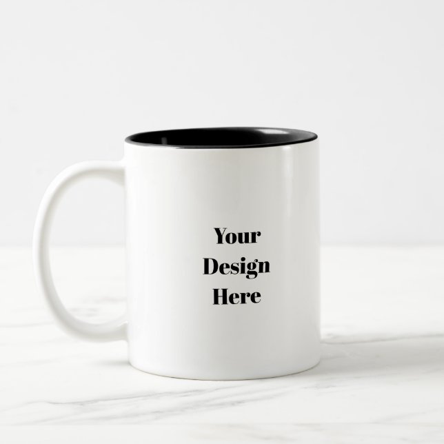 Personalize or Customize Two-Tone Coffee Mug (Left)