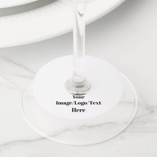 Personalize or Customize Wine Glass Tag (Close Up)