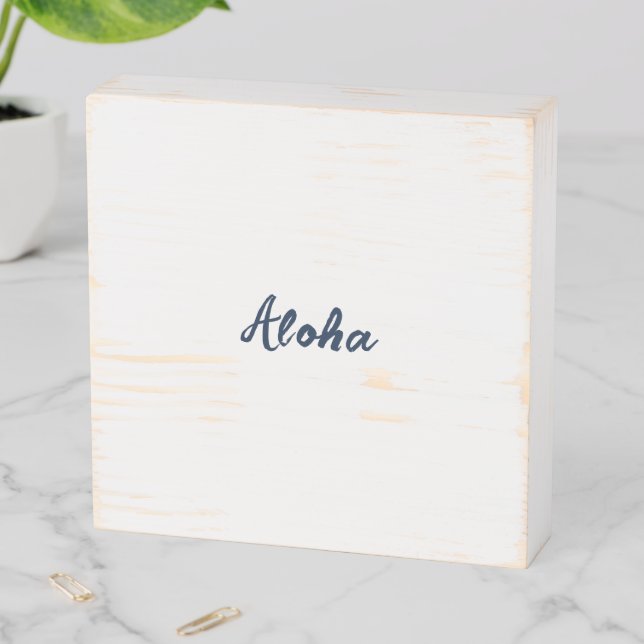Personalize or Customize Wooden Box Sign (In Situ Horizontal)