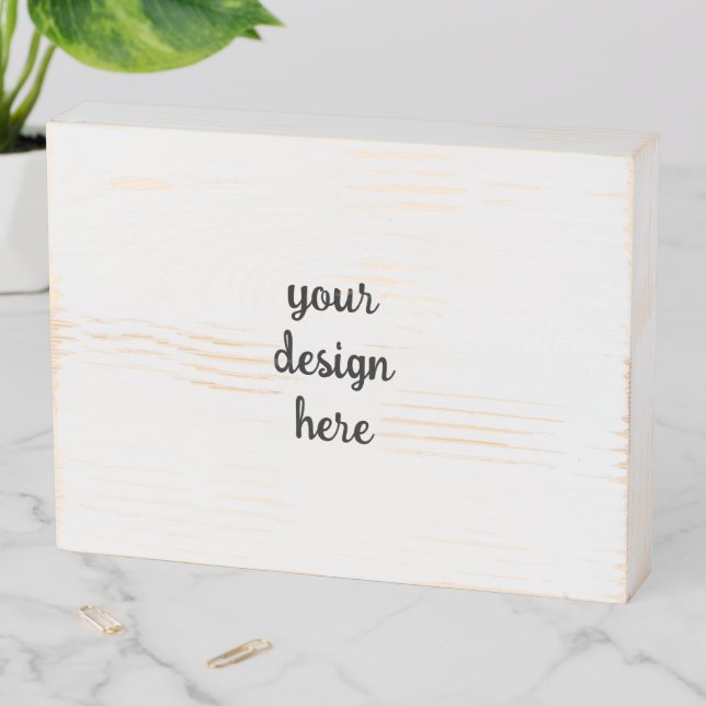 Personalize or Customize  Wooden Box Sign (In Situ Horizontal)