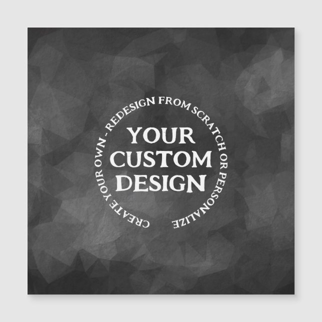 Personalize or Redesign from Scratch - Magnet Card (Front)