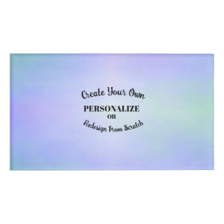 Personalize or Redesign from Scratch - Name Tag