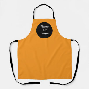 Personalize Orange Logo  Apron