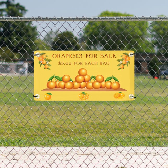 Personalize Oranges For Sale Orange Grove  Banner (Insitu)