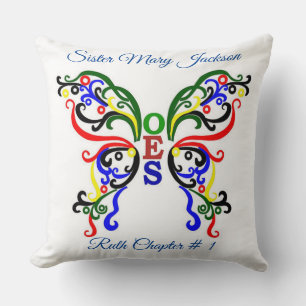 Personalize Order of Eastern Star Throw Pillow