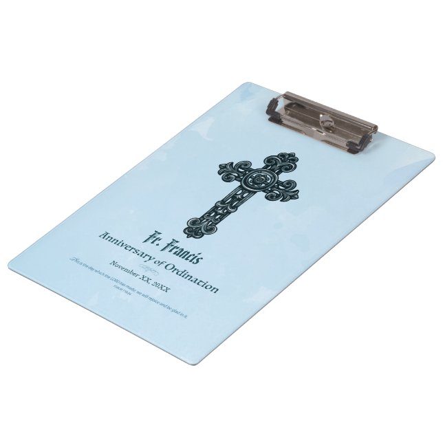 Personalize, Ordination Anniversary Priest, Cross Clipboard (Angled)