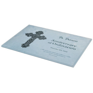 Personalize, Ordination Anniversary Priest, Cross Cutting Board