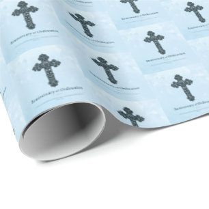 Personalize, Ordination Anniversary Priest, Cross Wrapping Paper