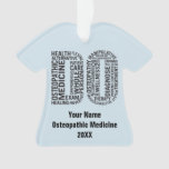 Personalize Osteopathic Medicine DO Osteopathy Ornament