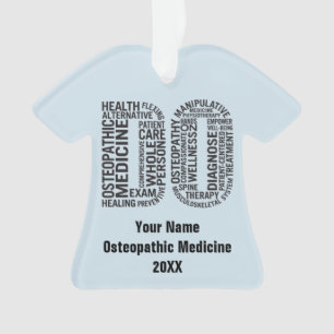 Personalize Osteopathic Medicine DO Osteopathy Ornament